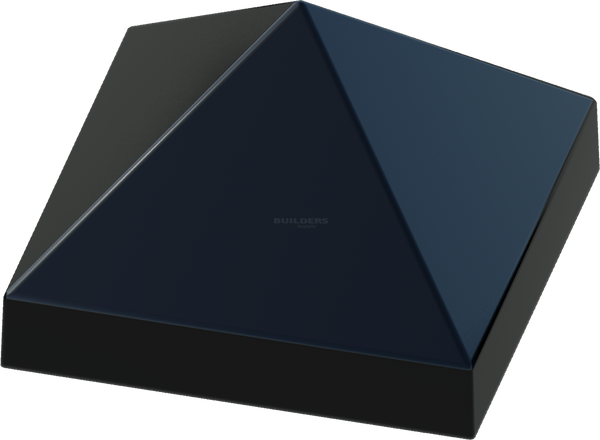 20" x 20" Black, Cone, Square, Piling Cap