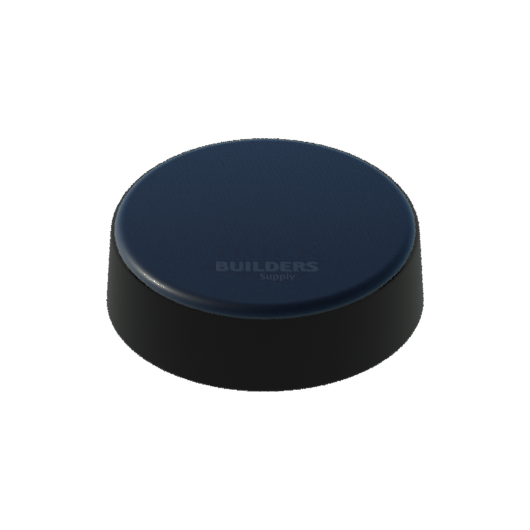 6-1/2" Black, Flat, Round, Piling Cap