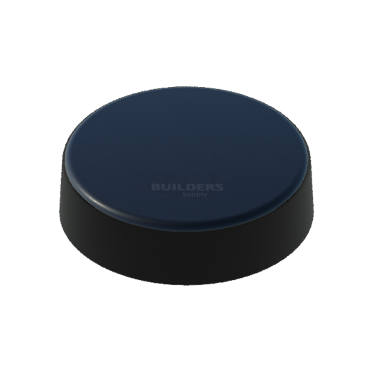 7-1/2" Black, Flat, Round, Piling Cap
