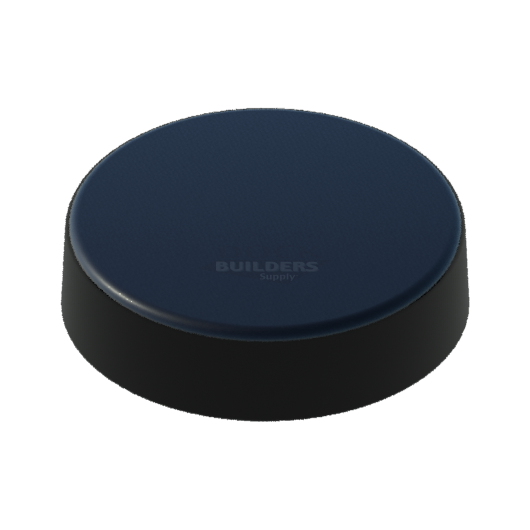 8-1/2" Black, Flat, Round, Piling Cap
