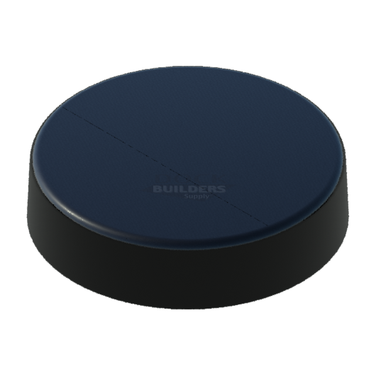 9-1/2" Black, Flat, Round, Piling Cap