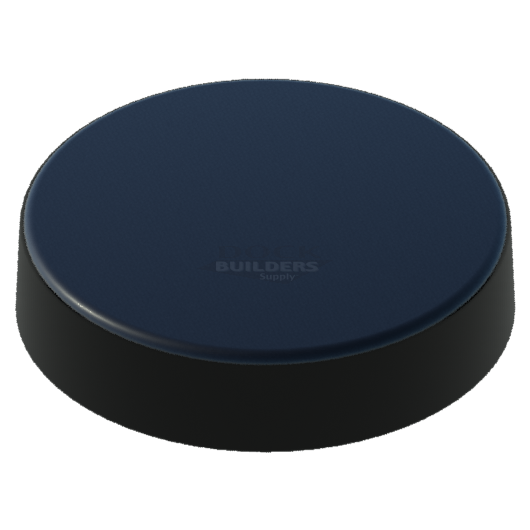 10-1/2" Black, Flat, Round, Piling Cap