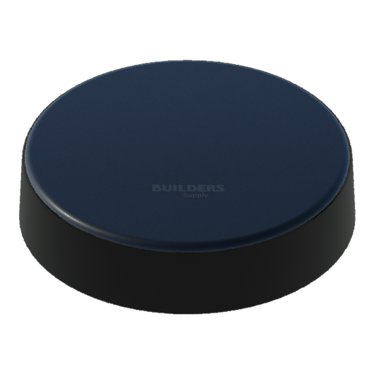 10" Black, Flat, Round, Piling Cap