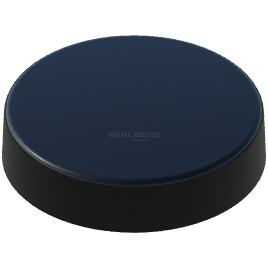 11" Black, Flat, Round, Piling Cap