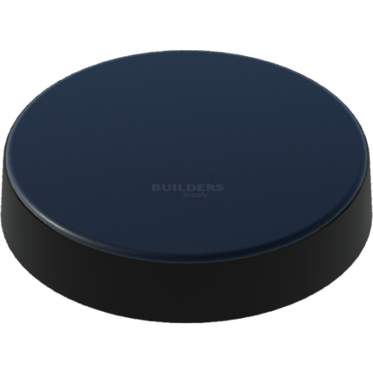 12-1/2" Black, Flat, Round, Piling Cap