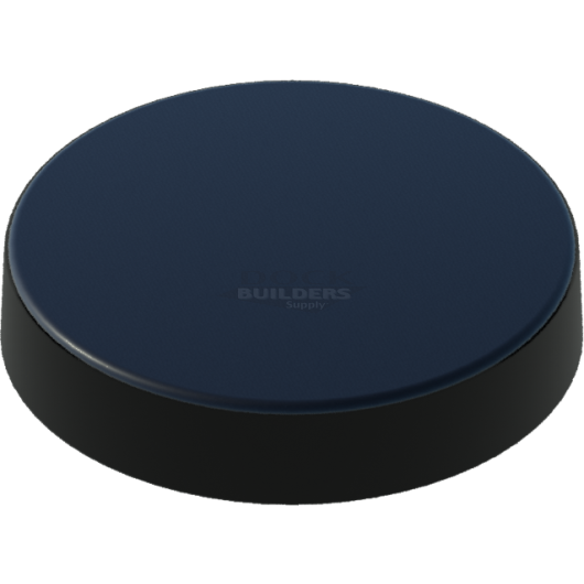 13-1/2" Black, Flat, Round, Piling Cap