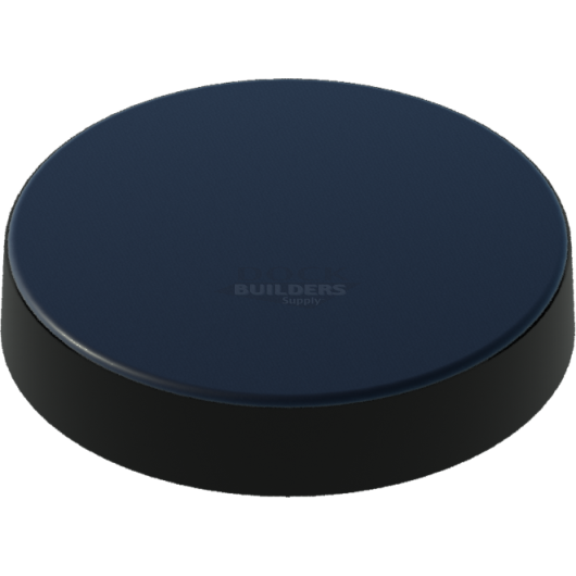 14" Black, Flat, Round, Piling Cap