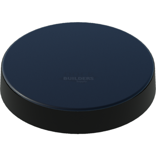15" Black, Flat, Round, Piling Cap