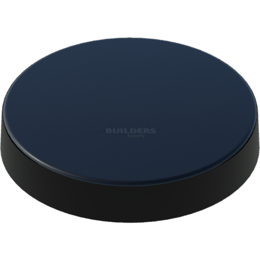 15-1/2" Black, Flat, Round, Piling Cap