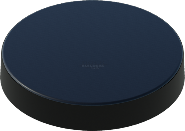 18" Black, Flat, Round, Piling Cap
