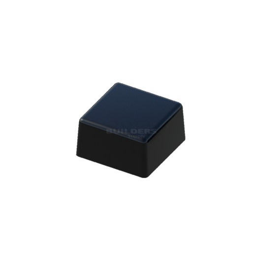 3-1/2" x 3-1/2" Black, Flat, Square, Piling Cap