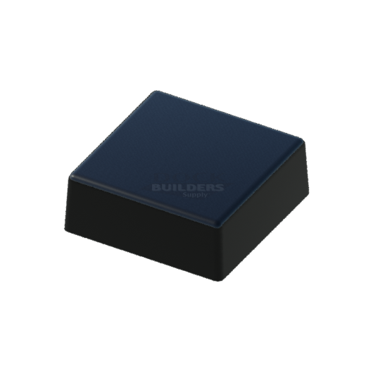 5-1/2" x 5-1/2" Black, Flat, Square, Piling Cap