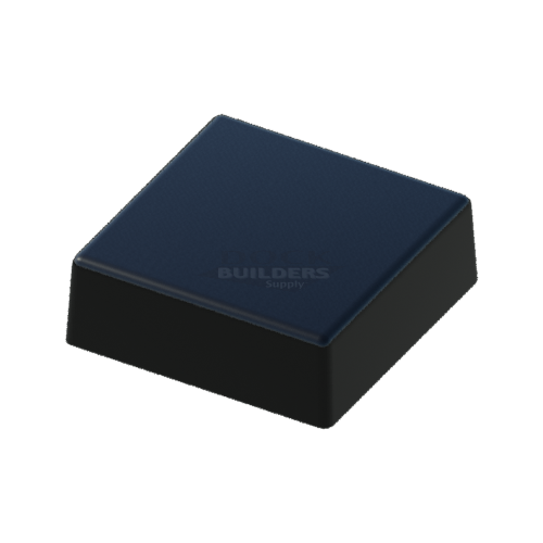 6" x 6" Black, Flat, Square, Piling Cap