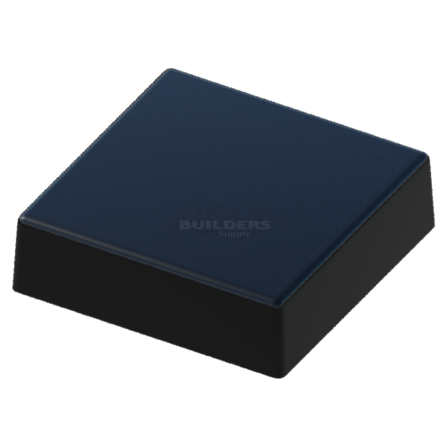 7-1/2" x 7-1/2" Black, Flat, Square, Piling Cap