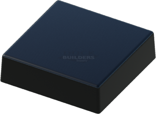 8" x 8" Black, Flat, Square, Piling Cap