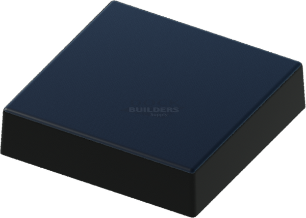 10" x 10" Black, Flat, Square, Piling Cap