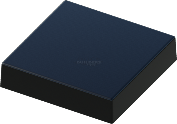 12" x 12" Black, Flat, Square, Piling Cap