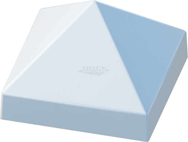 14" x 14" White, Cone, Square, Piling Cap