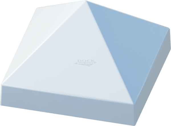 18" x 18" White, Cone, Square, Piling Cap
