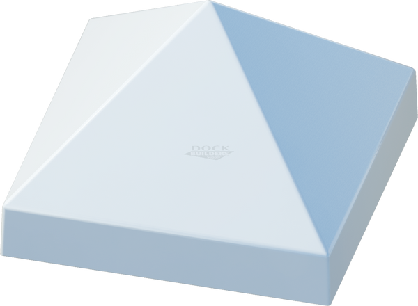 20" x 20" White, Cone, Square, Piling Cap