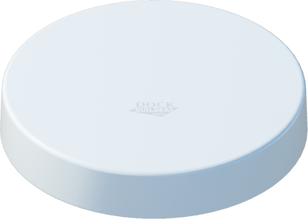 17-1/2" White, Flat, Round, Piling Cap
