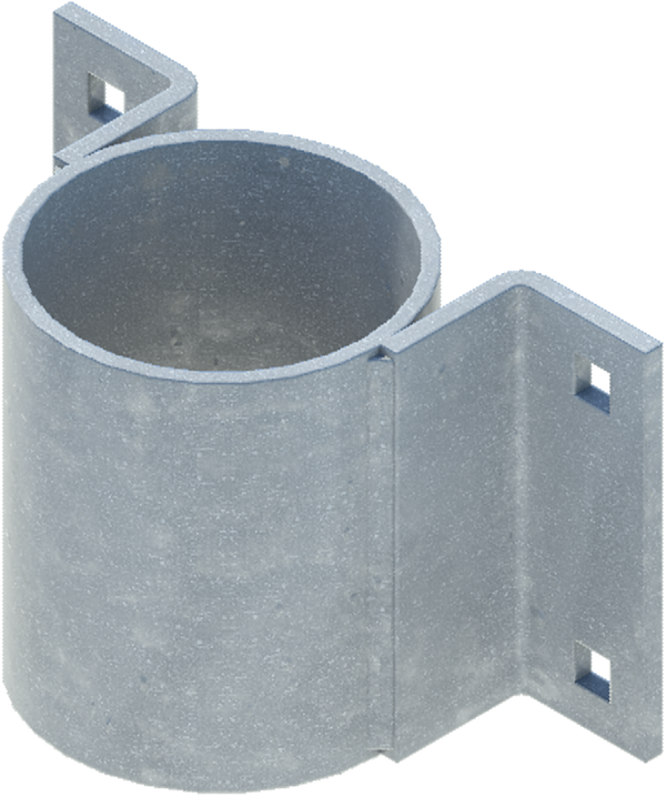 4″ Pipe Holder for Docks - Hot Dipped Galvanized