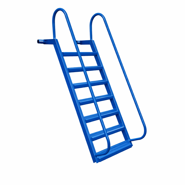 7-Step Wet Steps Dock Ladder – Blue Powder Coat Finish (BOXED)