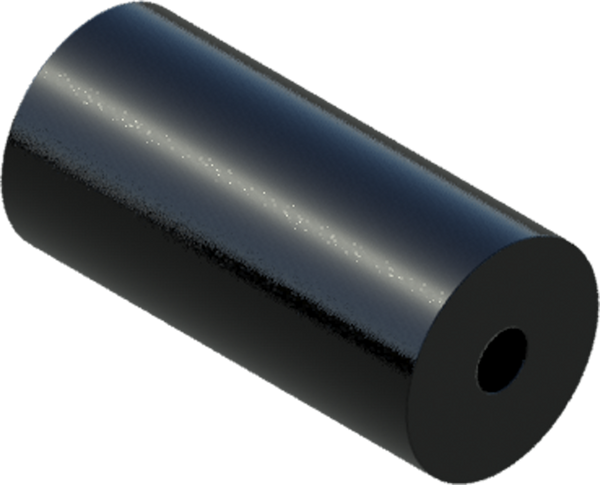 2.65" x 6" Black UHMW Replacement Roller