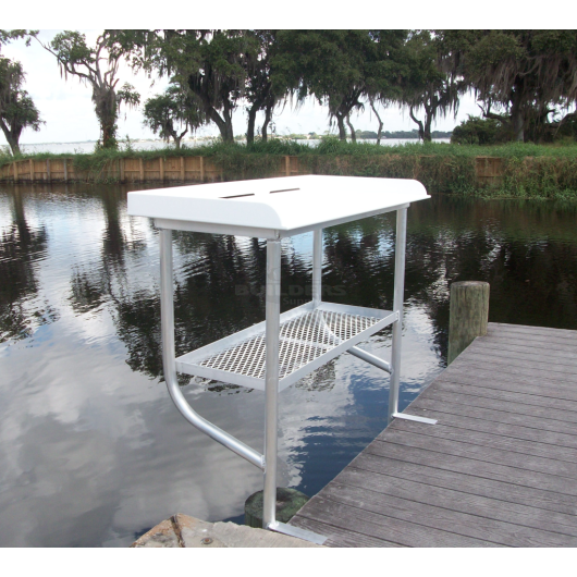 40'' Deluxe Fish Cleaning Station, 2-Leg, Aluminum