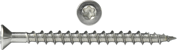 #10 x 2-1/2" Wood Deck Screws, 316 Stainless, T25 Torx Drive (1 piece)