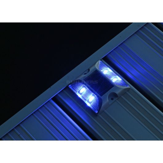 Marine Grade Aluminum Solar Deck/Dock Light - Blue
