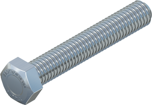 1/2" x 3" Hex Tap Bolt, Stainless Steel