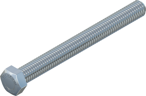 1/2" x 5" Hex Tap Bolt, Stainless Steel