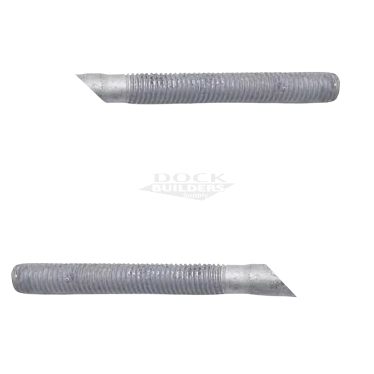 1" x 14' Tieback Anchor Rod HDG (Threaded at Both Ends)