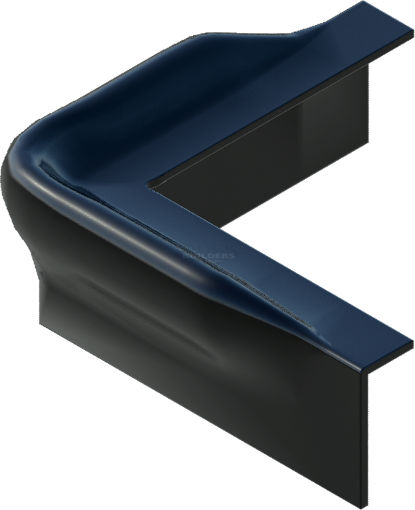 Dock Pro Vinyl Corner Bumpers, Black, 6" x 6"