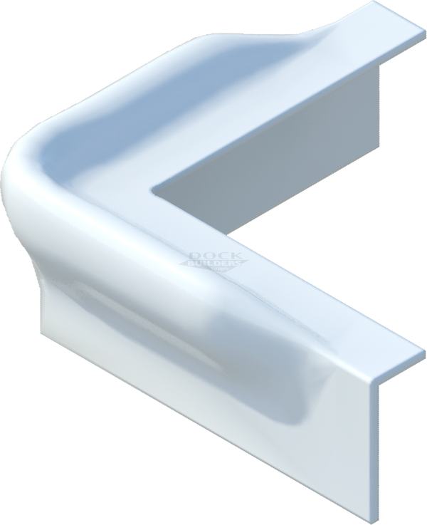 Dock Pro Vinyl Corner Bumpers, White, 6" x 6"