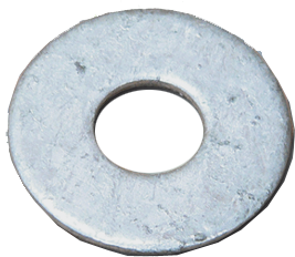 3/4" Round Flat Washer, Galvanized